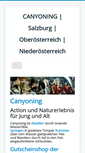 Mobile Screenshot of canyoningtour.at