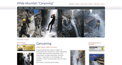 Desktop Screenshot of canyoningtour.de